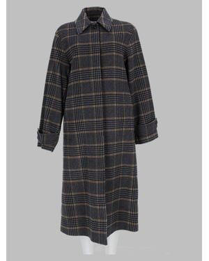 Paul Smith Wool Blend Trench Coat For - Gray