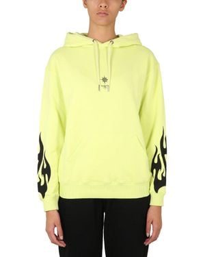 Givenchy Sacred Heart Hoodie Sweatshirts - Yellow