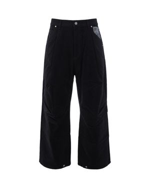 PDF Wide-Leg Denim Jeans - Black