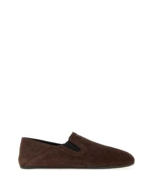 Prada Suede Loafers - Brown