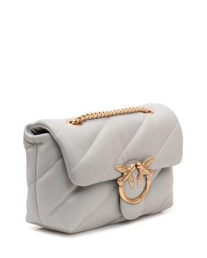 Pinko Chic Mini Love Puff Shoulder Bag - Gray