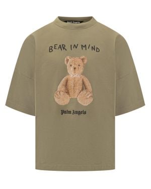 Palm Angels Chic Graphic T-Shirt - Natural