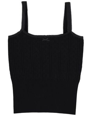 JW Anderson Top With Bow - Black