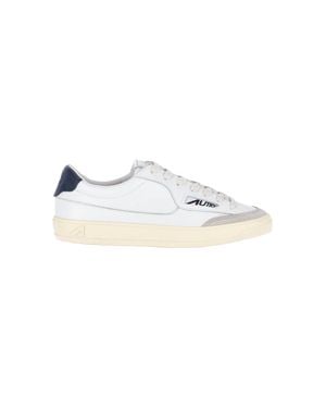 Autry Low-Top Leather Sneakers - White