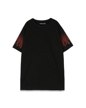 Vision Of Super Negative Flames M/C T Shirt - Black