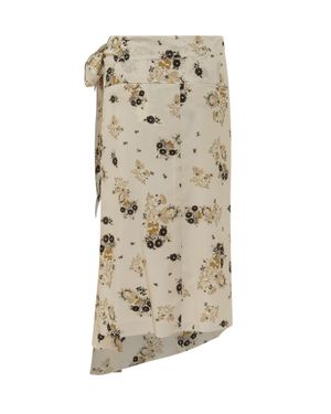 Isabel Marant Faniry-Gb Mini Skirt - Natural