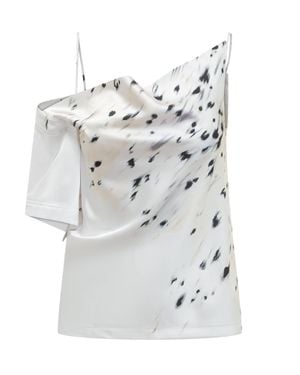 IRO Mini Animal Print Top - White