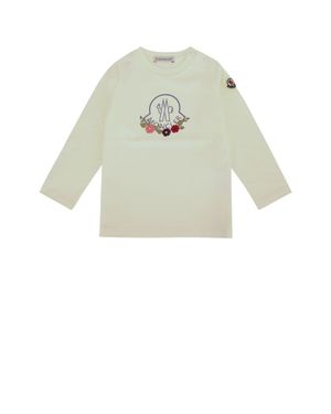 Moncler Kids Long Sleeve T-Shirt - Natural