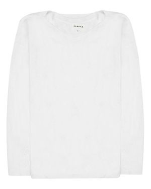 P.A.R.O.S.H. P. A.R. O.S. H. Linen-Viscose T-Shirt - White