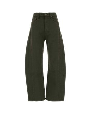 Mother Stretch Denim Half Pipe Jeans - Green