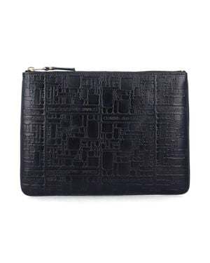 Comme des Garçons Leather Wallet - Blue