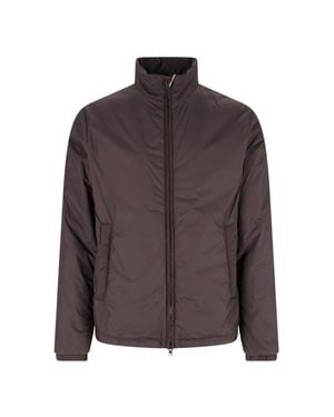 Herno Lightweight Zip-Up Puffer Jacket - Brown