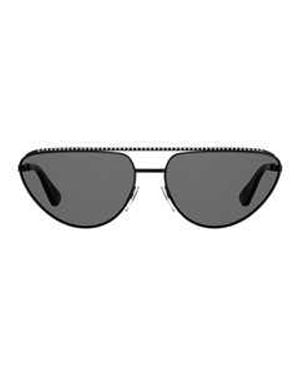 Moschino Cat Eye Ladies Sunglasses - Gray