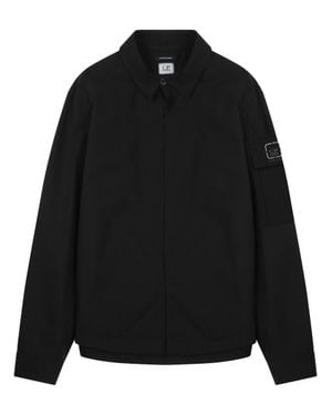 C.P. Company Giacca "Metropolis Overshirt" Con Logo - Black