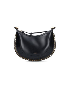 Isabel Marant Calf Leather Shoulder Bag With Soft Lining - Black