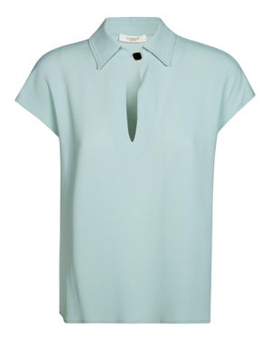 Incotex Polo Crepe Mini Shirt - Blue