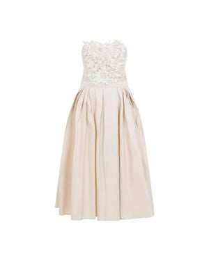 Elisabetta Franchi Midi Dresses - Natural