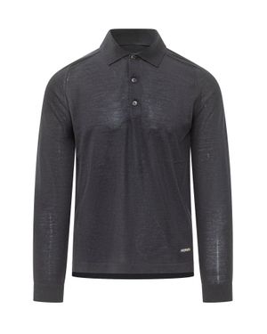 Premiata Wool-Silk Knit Sweater - Blue
