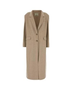 Isabel Marant Sand Wool Blend Trench-Style Jacket - Natural
