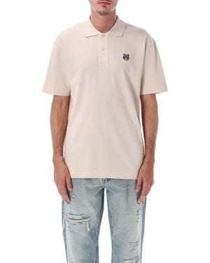 Maison Kitsuné Logo Patch Polo Shirt - Blue