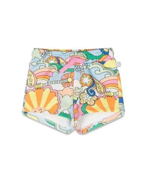 Stella McCartney Patterned Print Shorts - White