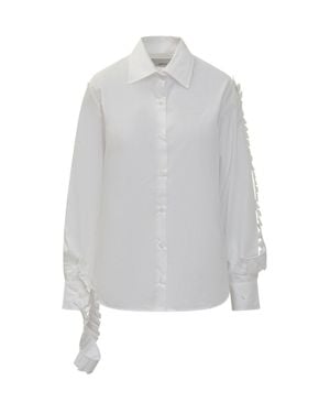 Coperni Essential Plissé Mini Shirt - White