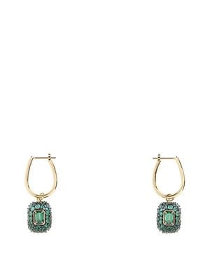 Swarovski Pleated Drop Earrings - Multicolor