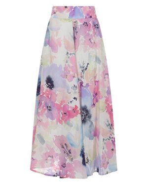 120% Lino 100% Cotton Mini Skirt - White