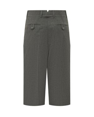 Ami Paris Carrot Shorts With 2-Pocket Design - Gray