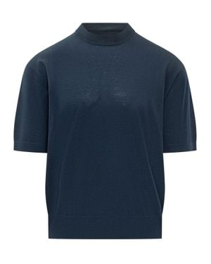 Laneus Knit T-Shirt - Blue