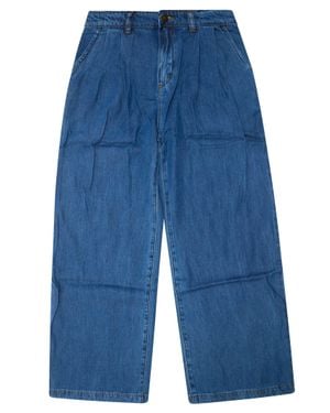 MOLO JUNIOR Mini Aisha Double Pleat Jeans With Medium Wash - Blue