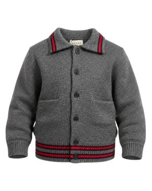 Gucci Boys 100% Wool Mini Sweater - Gray