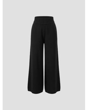 Rick Owens Cashmere-Blend Loose Pants - Black