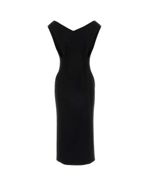 Jil Sander Crepe Dress - Black