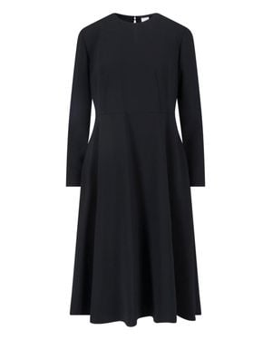 Aspesi Satin-Look Midi Dress - Black