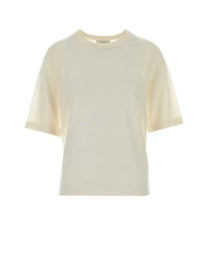 Loulou de Saison Nala Fine Short-Sleeve Top - White