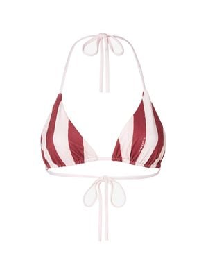 Fendi Reversible Triangle Bikini Top - Red