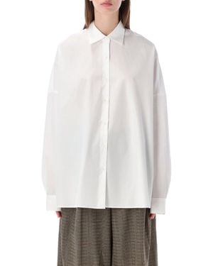 Dries Van Noten Oversized Cotton Button-Front Shirt - White