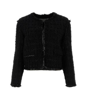 Tory Burch Tweed Blazer - Black
