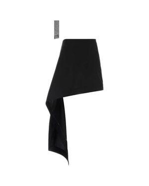 Loewe Wool Mini Skirt - Black