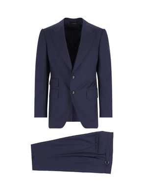Tom Ford Shelton Two Piece Wool Suit - Blue