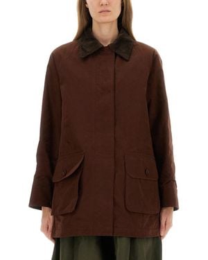 Aspesi Cotton Blend Canvas Jacket - Brown