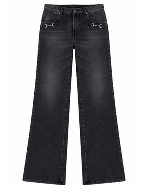 Gucci Denim Jeans With Horsebit Detail - Blue