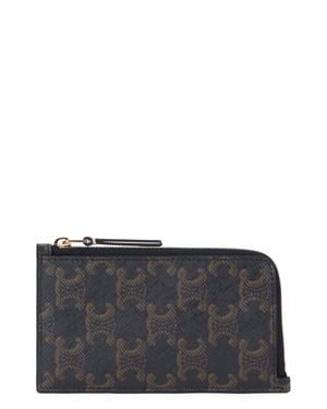Celine Elegant Mini Card Holder - Black