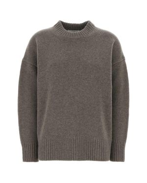 Co. Oversize Wool-Cashmere Blend Sweater - Gray