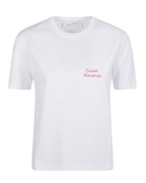 Giada Benincasa 100% Cotton Short Sleeve T-Shirt - White