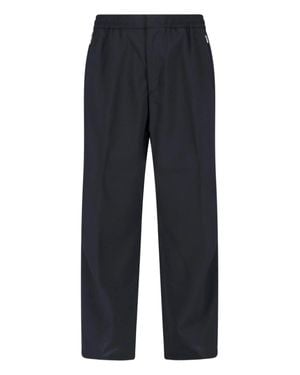 Laminar Straight-Leg Wool Blend Pants - Blue