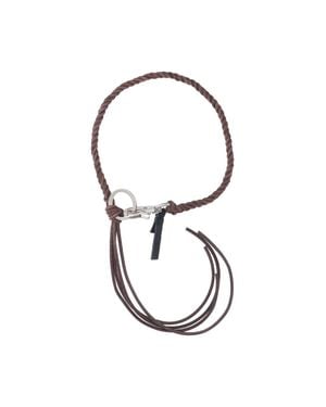 Our Legacy Braided Leather Necklace - Brown
