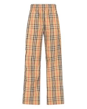 Burberry 100% Cotton Pants - Natural