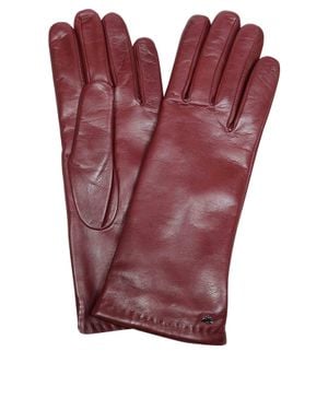 Weekend by Maxmara Wkasenapeshort Leather Gloves - Red